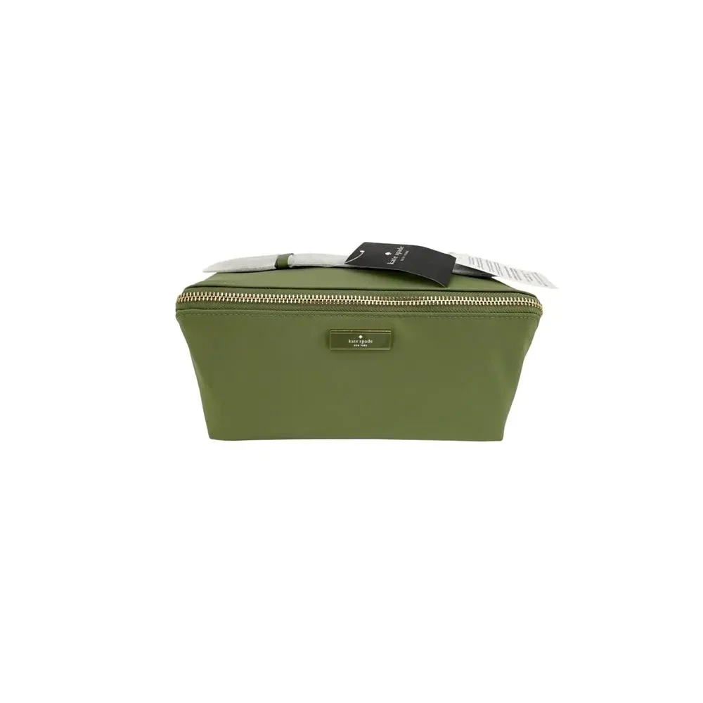 KATE SPADE New York Carter Nylon Travel Cosmetic Pouch in Cedar Stand